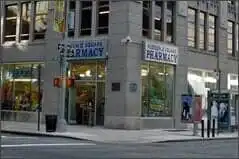 Hudson Square Pharmacy storefront, New York